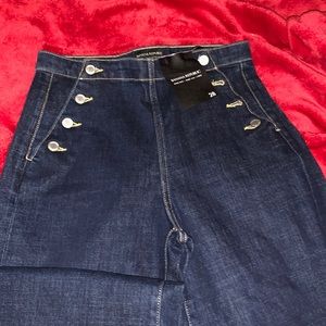 Banana Republic high rise ,wide leg ,crop